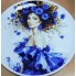 Тарелка декоративная "Королева васильков", диаметр 20 см