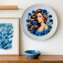 Тарелка декоративная "Васильковое настроение", диаметр 20 см
